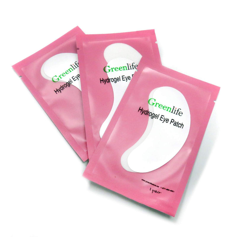 GreenLife 100% Naturel 50 100 150 200 300 400 Pairs Eyelash Extension patches Under Eye Gel Pads kit Collagen with Aloe Vera Hydrogel Eyes Patches set for Eyelash Extension Supplies - 50 pairs - BeesActive Australia