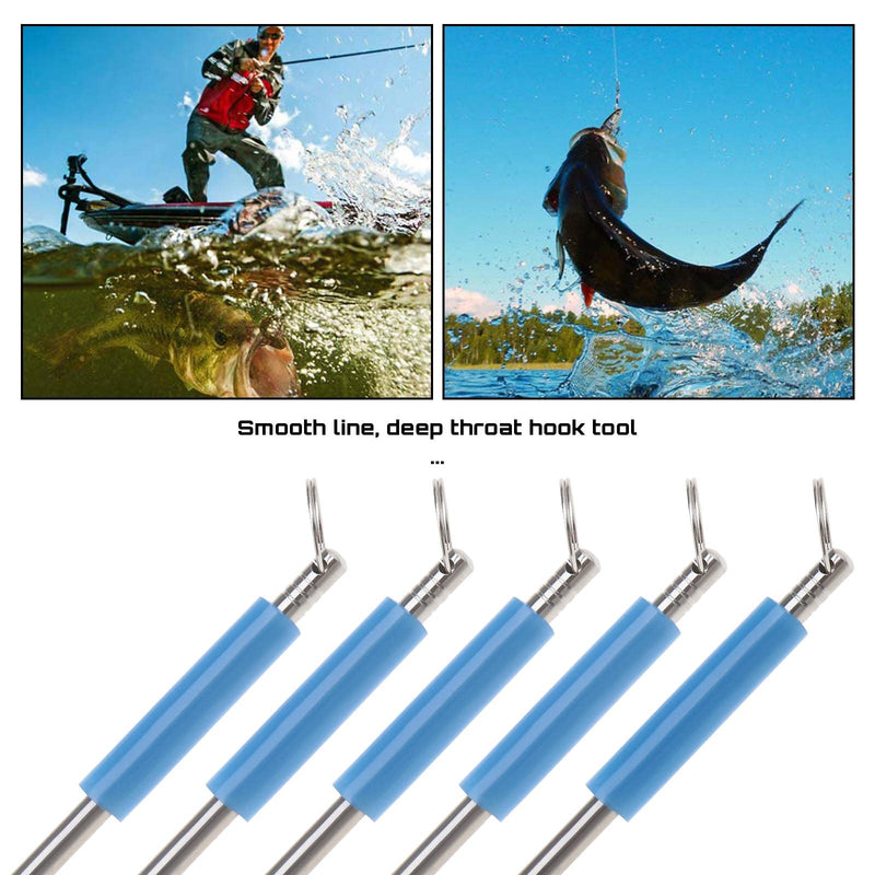5PCS Fishing Unhooking Disgorger Stainless Steel Portable Fishing Hook Remover Hook Detacher Hook Extractor Fishing Accessories - BeesActive Australia