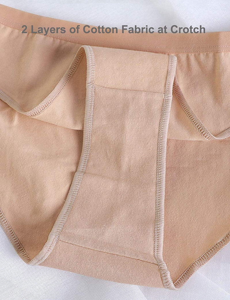 Daydance Girl's Women's Ballet Briefs Tan Seamless Dance Underwear, A Size up Tan-style1-2 Packs Medium - BeesActive Australia