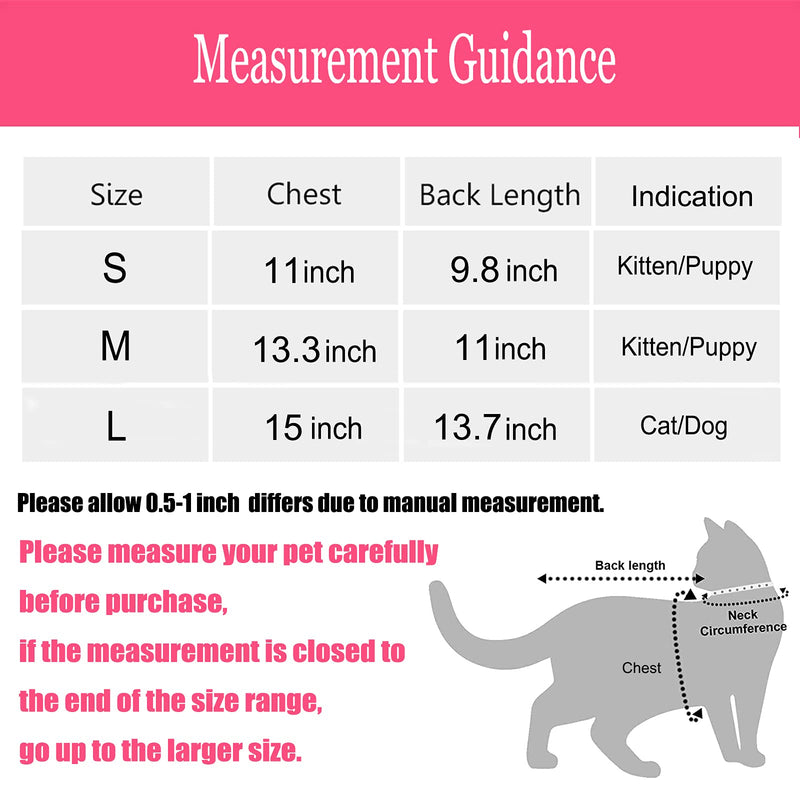 Yeapeeto Cat Recovery Suit After Surgery Bodysuit for Cats, E-Collar Substitute Keep from Licking Abdominal Wounds, Kitten Breathable Clothes, Warm After Shaving Medium Blue - BeesActive Australia