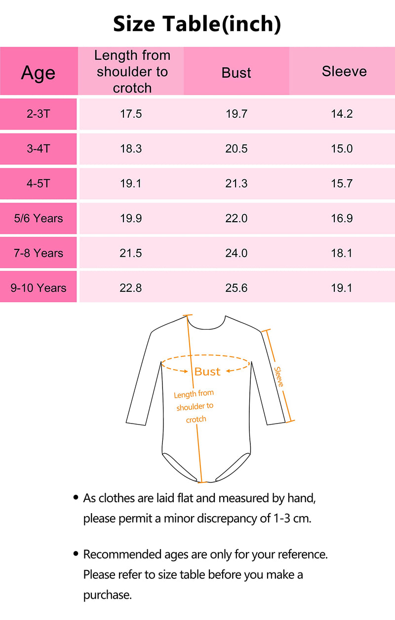 Long Sleeve Leotards for Girls Gymnastics Sparkle 2-10 Years Rainbow Galaxy Unicorn Pattern 7-8 Years Long Sleeve Cosmos - BeesActive Australia