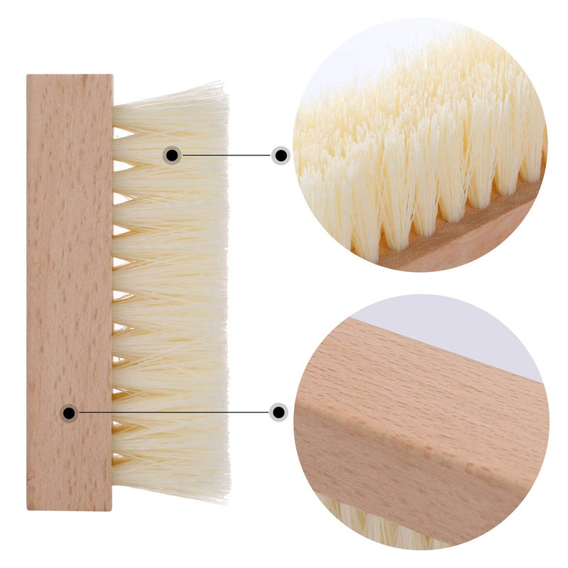 4 Pieces Non-Slip Wooden Hand Nail Scrub Brush for Toes and Nails Cleaning - BeesActive Australia