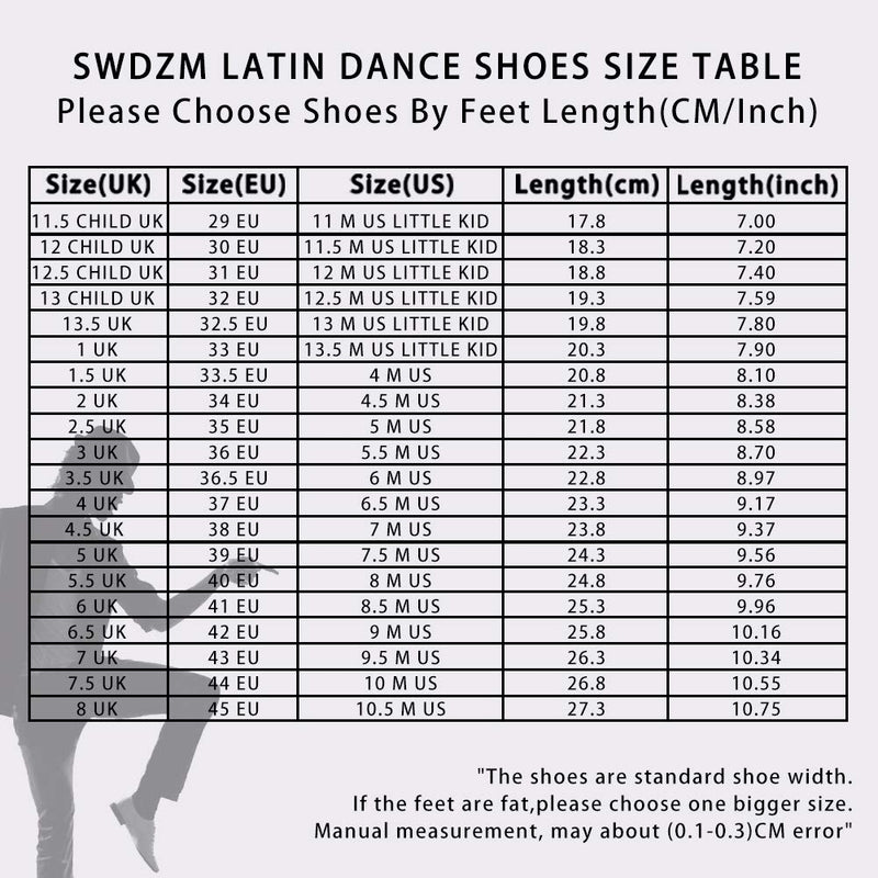 [AUSTRALIA] - SWDZM Leather Men's Boy's Dance Shoes Standard Latin,Salsa,Tango,Modern Ballroom Model WQL-KM01 9 Black-b 