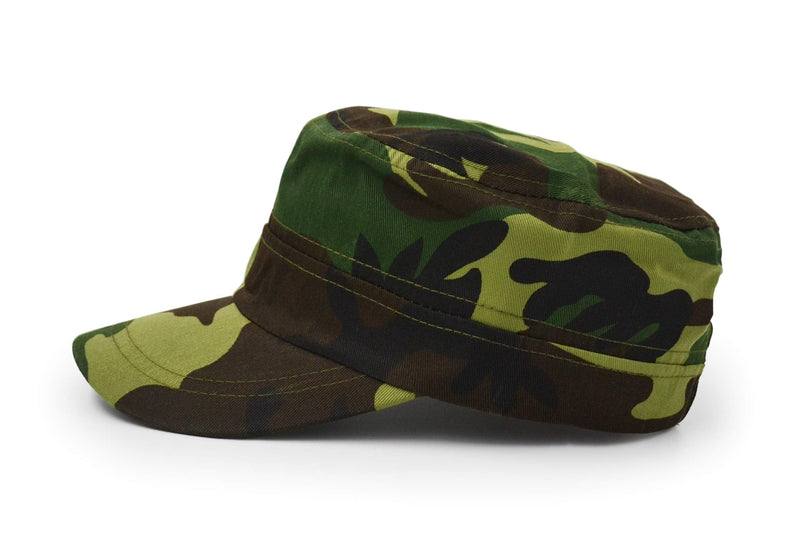 UltraKey Flat Top Baseball Cap, Men Women Cotton Baseball Twill Army Millitary Hat Cap Green - BeesActive Australia