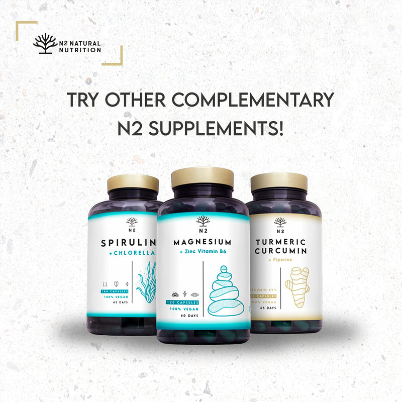 Evening Primrose Oil 2000 mg, 10% GLA. 200 Softgel Capsules with Vitamin E and Omega 6. High Strength, Easy Swallow, Cold Pressed. Menopause, Skin and Nails Care. Made in EU. N2 Natural Nutrition - BeesActive Australia