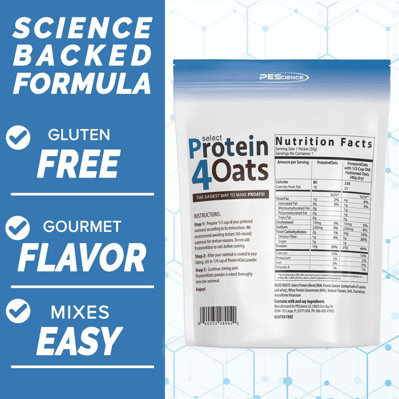 PES Protein 4 Oats Vanilla 12 Serving, 246 g - BeesActive Australia