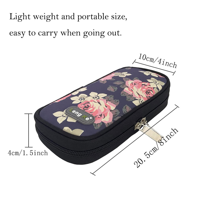 ONEGenug Insulin Travel Cooling Bag,Diabetes Medical Cool Bag Isothermal Insulin Bag with 2 ice Packs for Medication Cooler Flower - BeesActive Australia