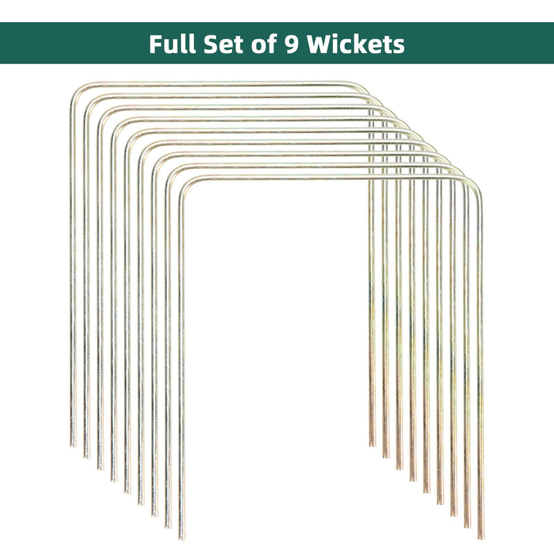 ApudArmis Regulation Croquet Wickets, Set of 9 Colorful Square Arrow Wickets Replacement for 28In or 32In Croquet Lawn Backyard Outdoor Game (8.1In Height & 6.3In Width) - BeesActive Australia