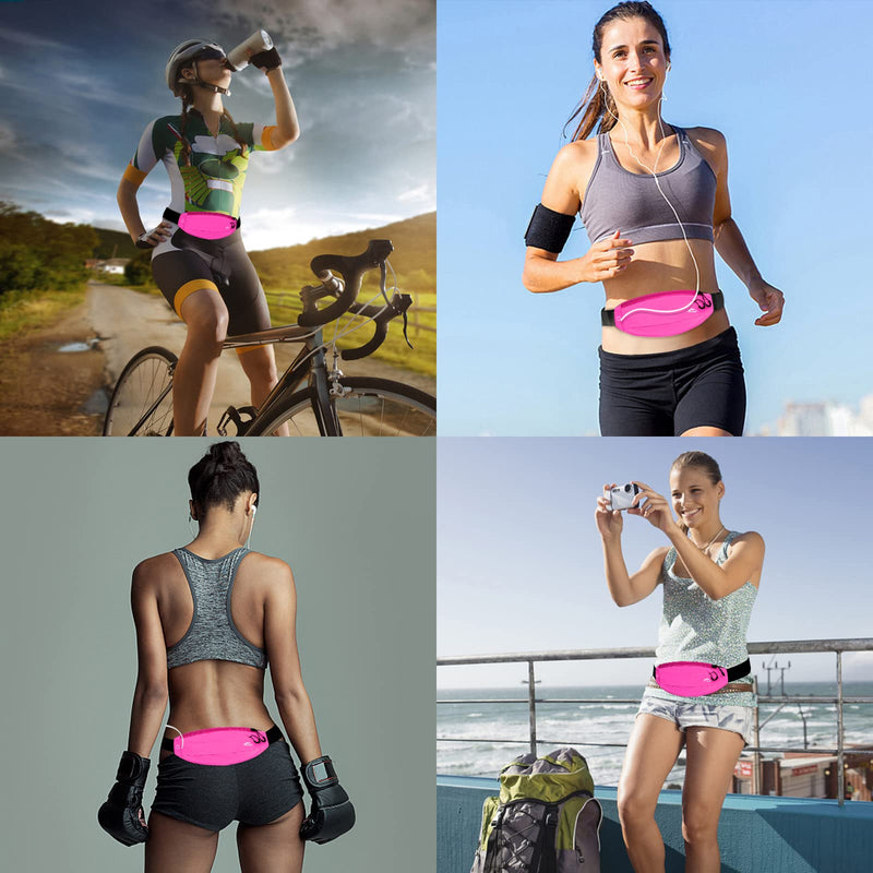 UPTARD Running Belt, Running Fanny Pack Women, Whole Bag Reflective, Running Belt for Men, Running Fanny Pack, Runners Belt, Phone Holder for Running, Running Belt for Women, Running Waist Belt(rose) rose - BeesActive Australia