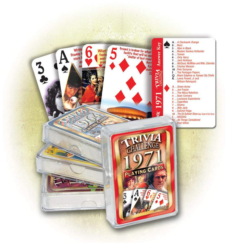 Flickback 1971 Trivia Playing Cards - BeesActive Australia