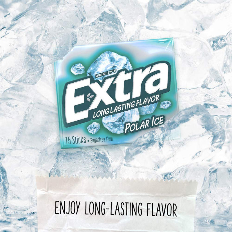 Wrigley's Polar Ice Gum - 10/15 ct. packs 150 Count (Pack of 10) - BeesActive Australia