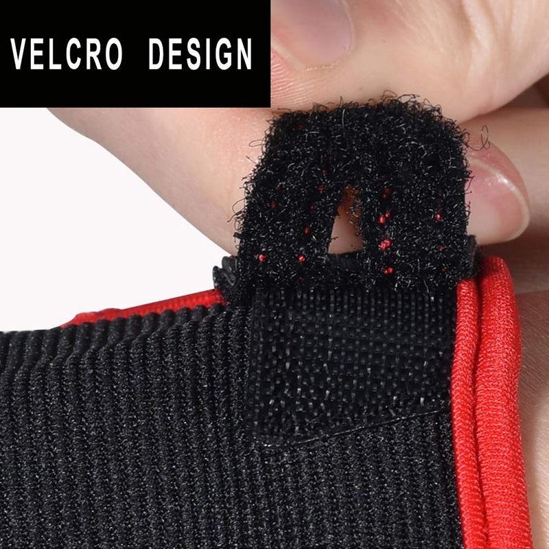 Professional Anti-Skid Bowling Gloves Comfortable Bowling Accessories Semi-Finger Instruments Sports Gloves Mittens for Bowling Black Red Medium - BeesActive Australia