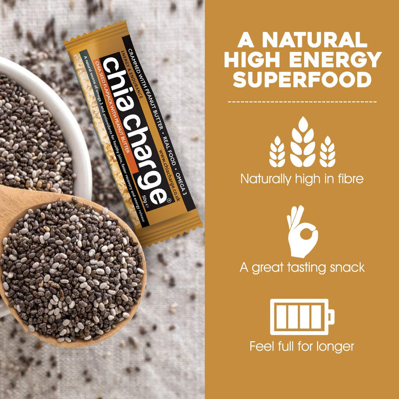 CHIA CHARGE Energy & Vegan Protein Bars - Healthy Snack Bar - Best Vegetarian Energy Bars - Healthy Snack Bar - Yorkshire Bakery- 10 of The Best Energy Bars & Protein Bars - BeesActive Australia