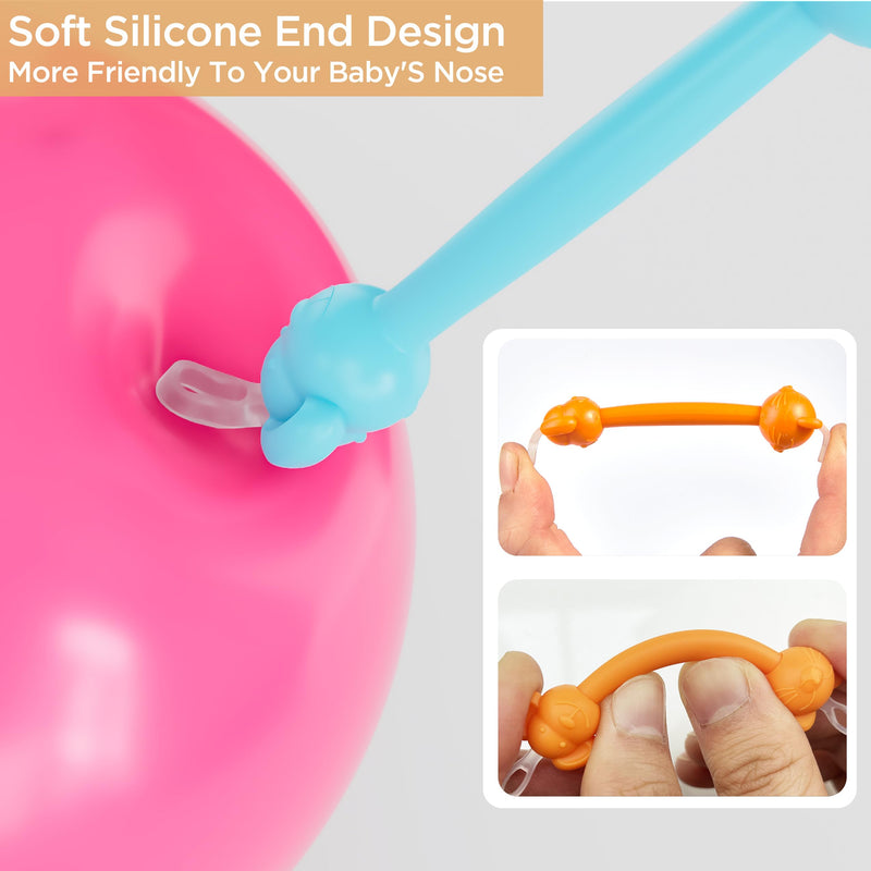 3 in 1 Baby Booger Remover and Baby Ear Cleaner Tool Baby Nose Cleaner with Soft Silicone End Dual Ear Wax and Snot Remover Safe Nasal Picker for Newborns Infants & Toddlers, BPA Free - BeesActive Australia