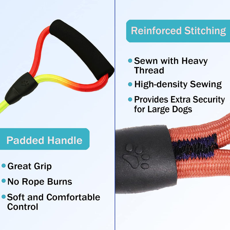 SONQUEEN Heavy Duty 3 Dog Leash,3 Way Dog Leash No Tangle,Multiple Dog Leash Detachable 360° Swivel with Soft Padded Handle,for Walking and Training Two/Three Dog Leash - BeesActive Australia