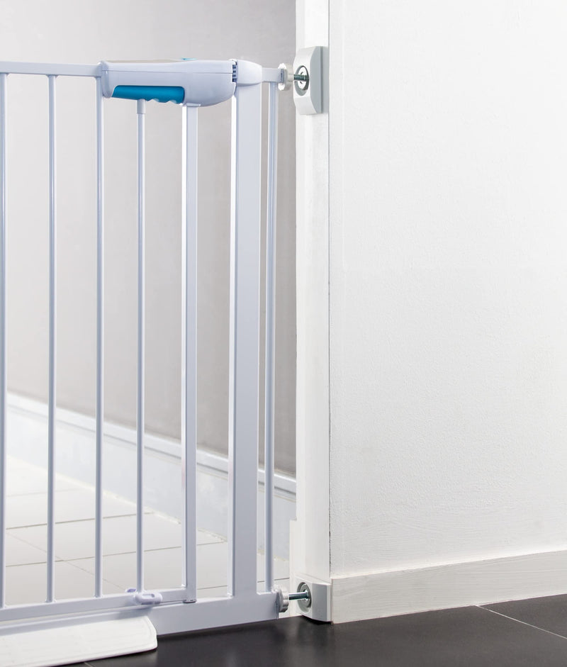 NINE BANANA 1st Nonslip Sturdy & Stylish Matte White Rectangle Baby Gate Wall Protector (4Pack x 1Set) : Safety Wall Pads for Child Dogs Pet Gates, Doorways, Stairs, Baby Gates with Door 4 Pack x 1 Set(4 count) - BeesActive Australia