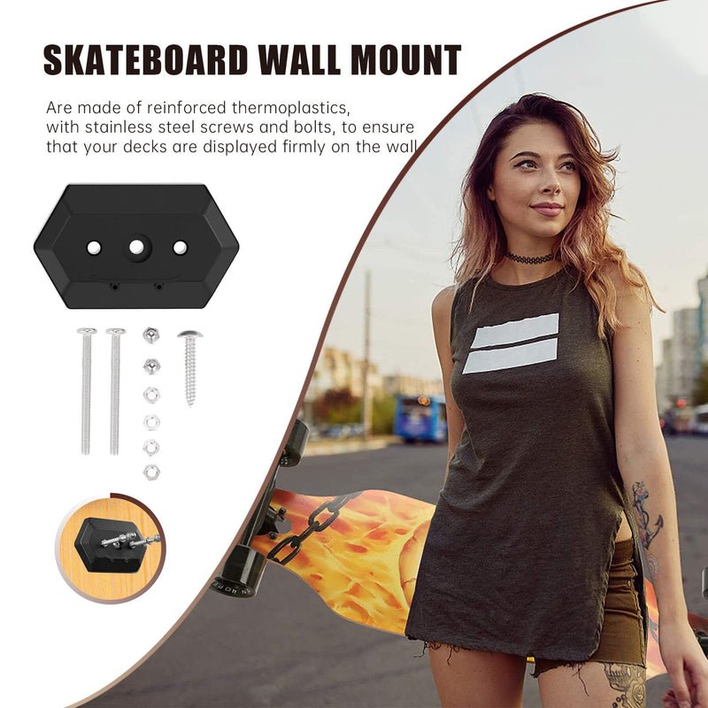 Hikeen Skateboard Wall Mount Skateboard Hanger for Skateboard Deck Display and Storage, Floating Effect 1 Packs - BeesActive Australia