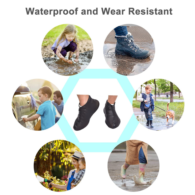 OCDLIVERER Waterproof Shoes Cover Black*Grey - BeesActive Australia