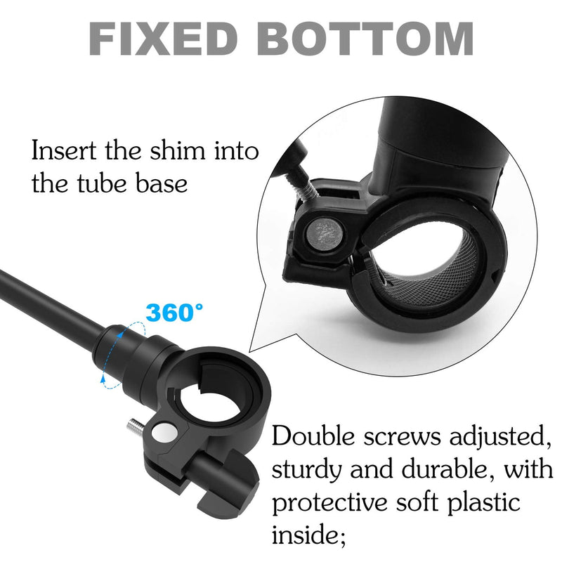 ROYOR Wide Angle Bike Mirror, 360° Adjustable Rotatable Bicycle Mirror, Bicycle Mirrors for Handlebars, Bike Mirror Handlebar Mount for Electric Bike, Mountain Bike and Road Bike - BeesActive Australia