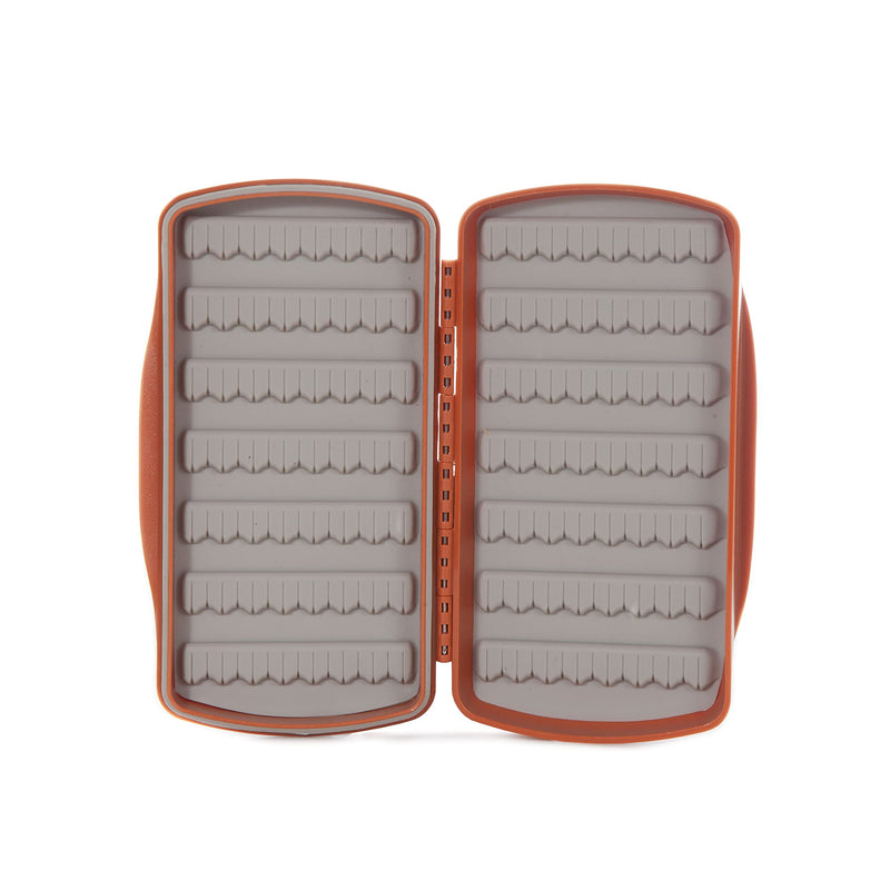 fishpond Tacky Pescador Silicone Slit Waterproof Fly Box - Burnt Orange - BeesActive Australia