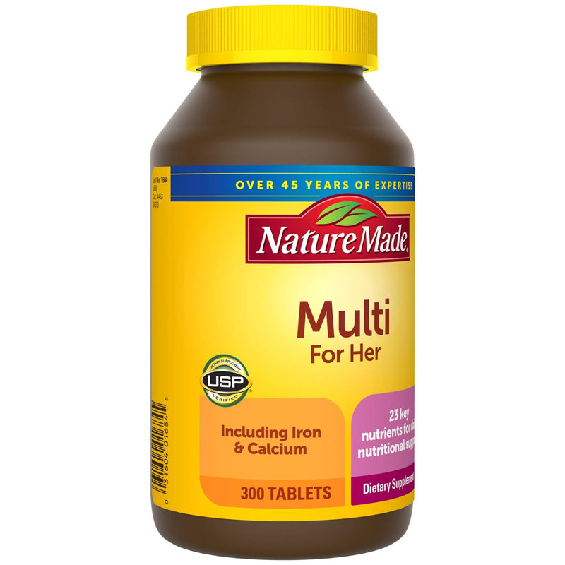 Nature Made Women's Multivitamin Tablets, 300 Count for Daily Nutritional Support - BeesActive Australia
