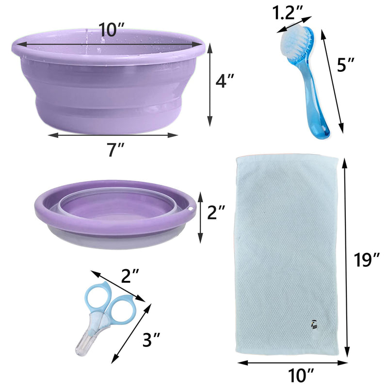 JSLZF Hedgehog Supplies Foldable Hedgehog Bathtub, Hedgehog Nail Clippers, 2PCS Bathing Brush, Bath Towel, Plastic Small Animal Swimming Pool, Guinea Pig Small Pet Sand Bath for Hedgehog - BeesActive Australia