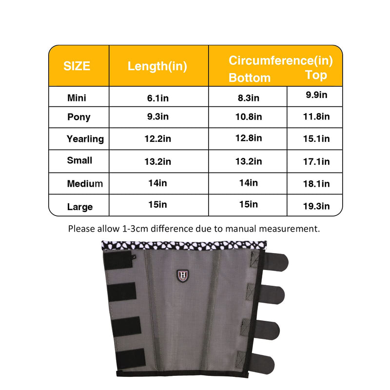 CareMaster Fine Mesh Fly Boots Loose Fitting & Non-Slip Design No More Horsefly Nuisance Greatly Reduce Stomping Breathable with Natural Air Flow (Set of 4) Small Vintage Grey - BeesActive Australia