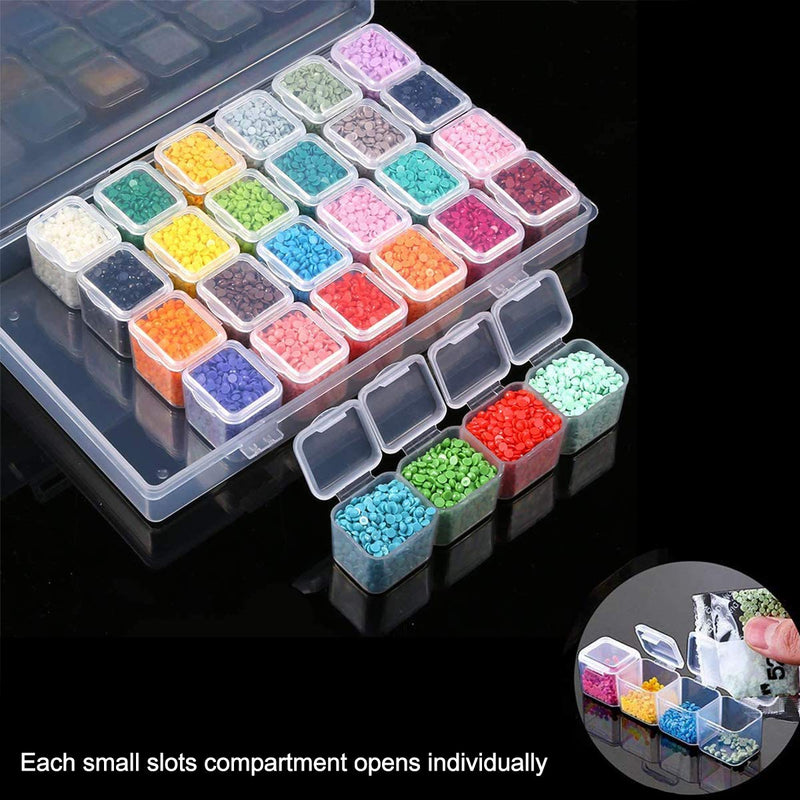 Suptikes 22 Pieces 5D Diamonds Painting Tools and Accessories Kits with Diamond Painting Roller and Diamond Embroidery Box for Diamond Painting Art Red - BeesActive Australia