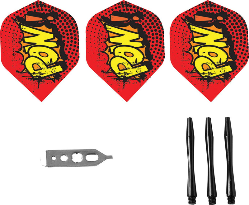 [AUSTRALIA] - Viper Comix Steel Tip Darts, 22 Grams Red (POW) 