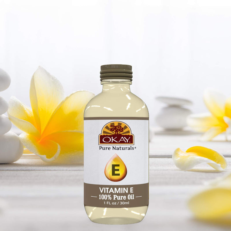Okay Vitamin E Oil For All Hair Textures & Skin Types, All Natural, 1 Fl Oz - BeesActive Australia