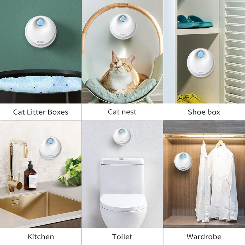 Heebou Cat Litter Deodorizer Litter Box Odor Eliminator for Small Pets Litter Box Room Wardrobe Shoe Cabinet Toilet Smart Deodorization Dust-Free - Safe for Kitty Boxes - BeesActive Australia