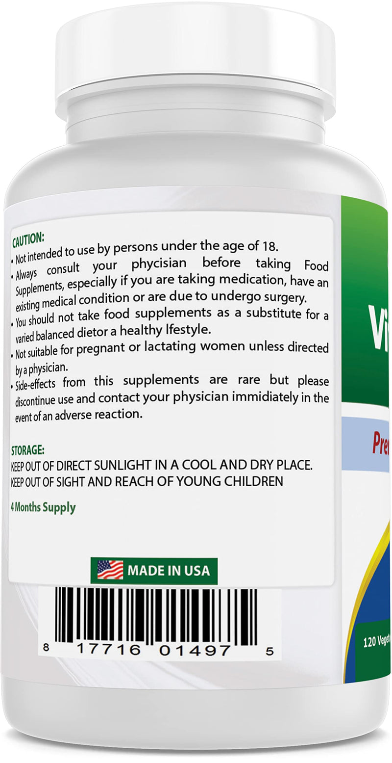 Best Naturals Vitamin B2 (Riboflavin) 400mg - Veggie Capsules - Conezyme Precursor - 120 Count (120 Count (Pack of 2)) 120 Count (Pack of 1) - BeesActive Australia