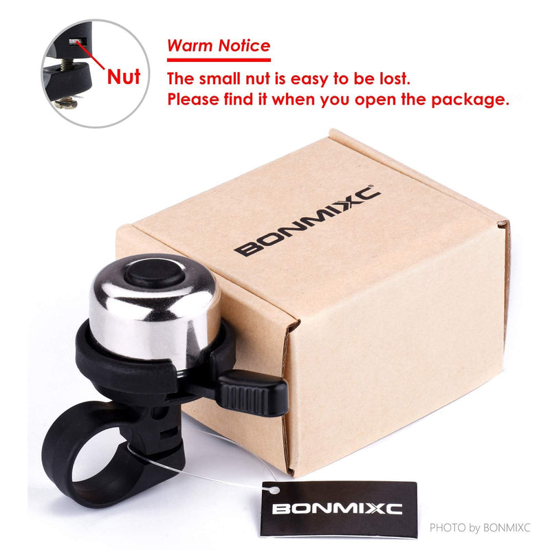 BONMIXC Bike Bell Brass Mini, Clearer Louder Longer Sustained Purer Tone - BeesActive Australia