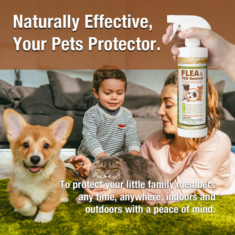 EcoVenger Pet Protection Spray for Dogs and Cat,Indoors/Outdoors, Natural & Non-Toxic, Plant-Based Formula Safe for Pets & Kids 7oz - BeesActive Australia