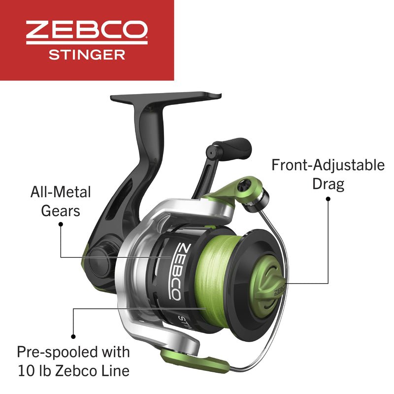 ebco Stinger Spinning Fishing Reel, Size 10 Reel, Changeable Right- or Left-Hand Retrieve, Quickset Anti-Reverse Size 30 Reel - BeesActive Australia