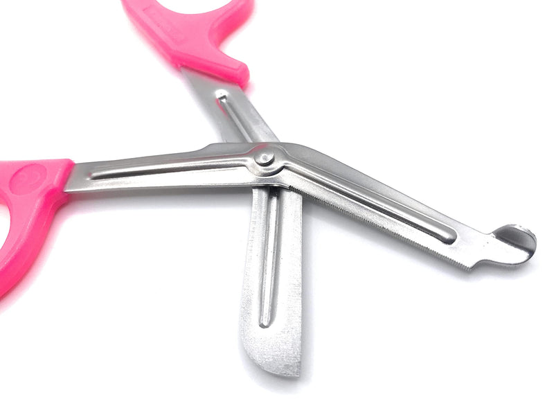 Toolspecific Tuff Cut / Tough Cut 18cm Paramedic Scissors - Bright Fluorescent Pink Medical EMT Multi Purpose - BeesActive Australia