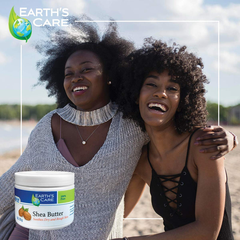 Earth's Care Shea Butter - 100% Pure Natural African Shea Butter for Body, Hair and DIY Projects 5 OZ - BeesActive Australia