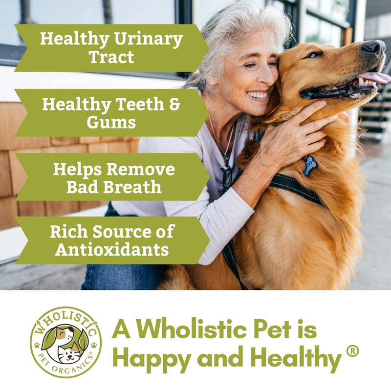 Wholistic Pet Organics WholeCran Intense: Cranberry for Dogs UTI, Urinary Tract Support, Bladder Control and Kidney Health - Organic Dog Cranberry Powder with Vitamin C and Antioxidants - 2 Oz - BeesActive Australia