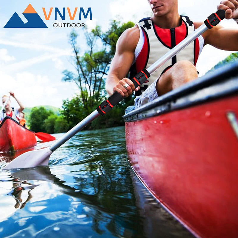 VNVM Kayak Paddle Grips 2 Pcs Non-Slip Paddle Grip for Take-Apart Kayak Paddle Shaft Kayaking Accessories Black - BeesActive Australia