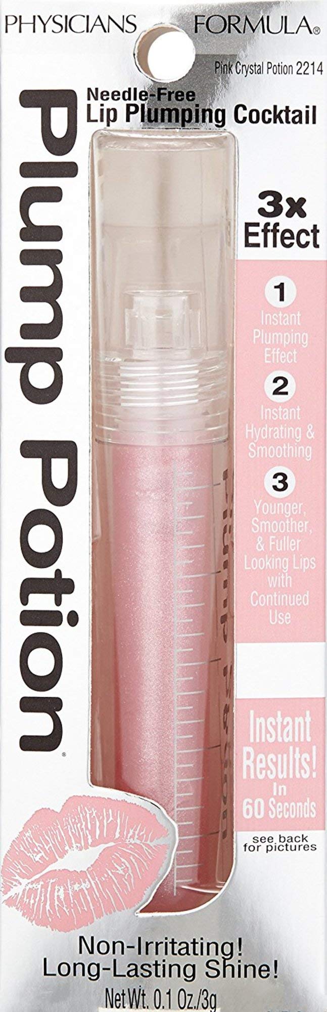 Physicians Formula Plump Potion Needle-Free Lip Plumping Cocktail Shade Extension, Pink Crystal Potion - 0.1 Ounce - BeesActive Australia