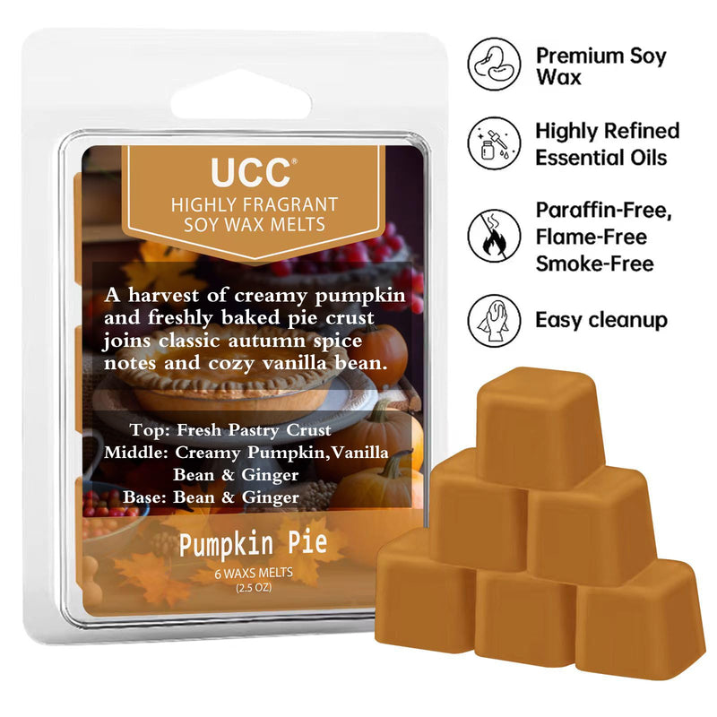 UCC Plant Based All Natural Wax Melts, Strong Fragrance, Long Lasting Premium Soy Scented Melts Cubes, Wax Melts Tarts, Colored Wax Melt - 4 Pack - BeesActive Australia