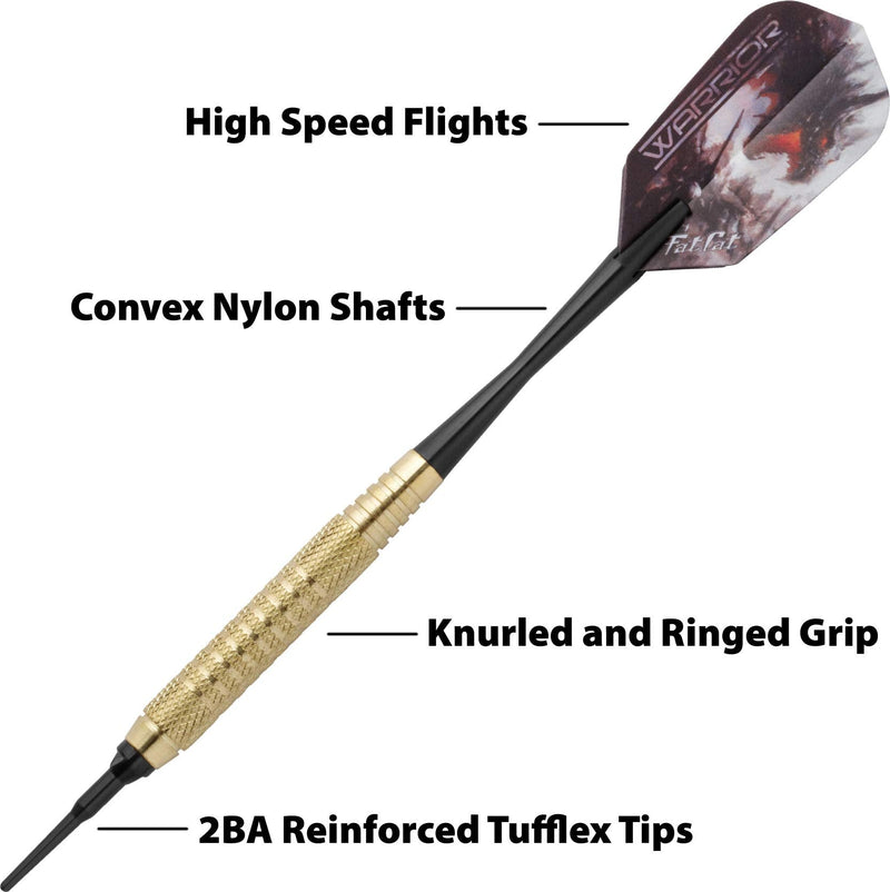 Fat Cat Warrior Soft Tip Darts, 16 Grams - BeesActive Australia