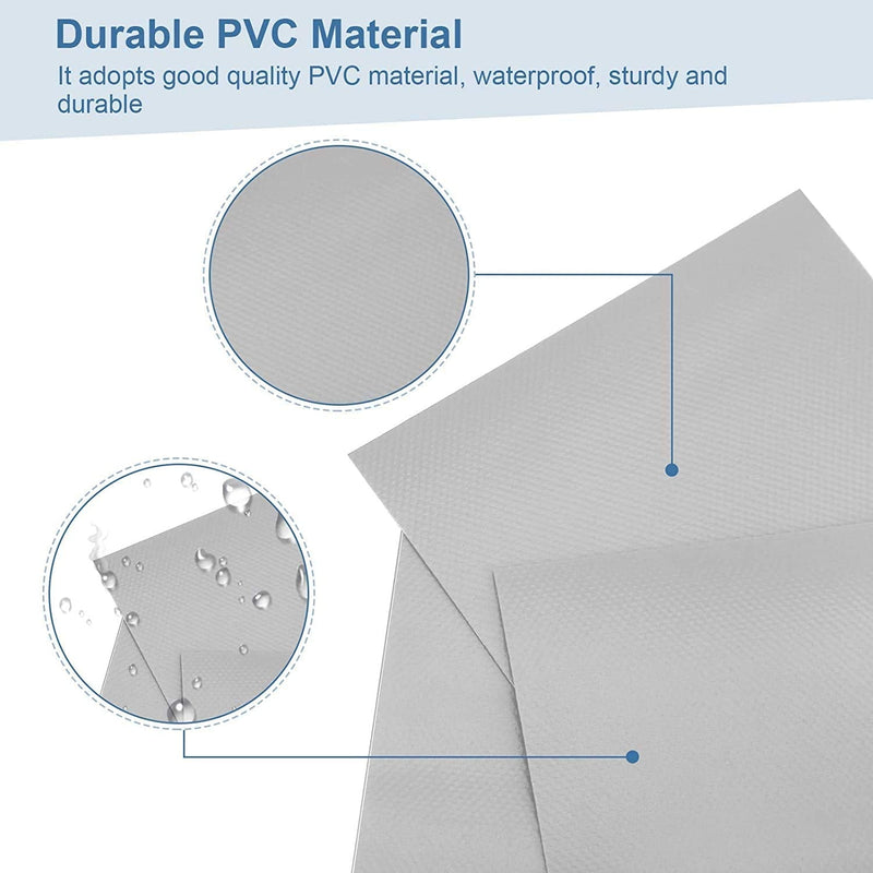 Vbestlife 6pcs PVC Air Mattress Patch, Inflatable Dinghy Patch Repair Patches Accessory for Inflatable Raft Boat Canoe Kayak £¨Only Patch£©(Grey) - BeesActive Australia