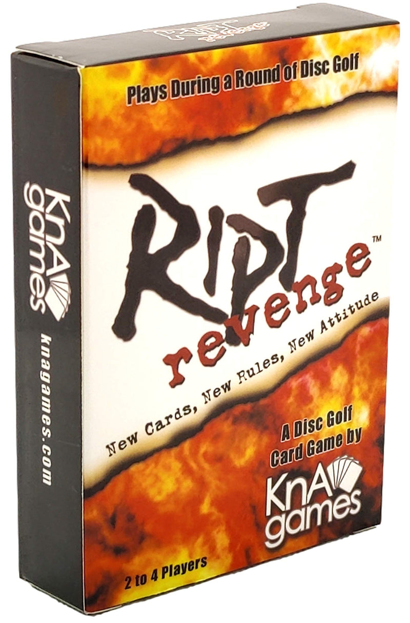 Ript Revenge Disc Golf Card Game | Fun Disc Golf Game | Plays During a Round of Disc Golf | Play for Skins or for Strokes | 2-4 Players | Pack of 52 Cards - BeesActive Australia