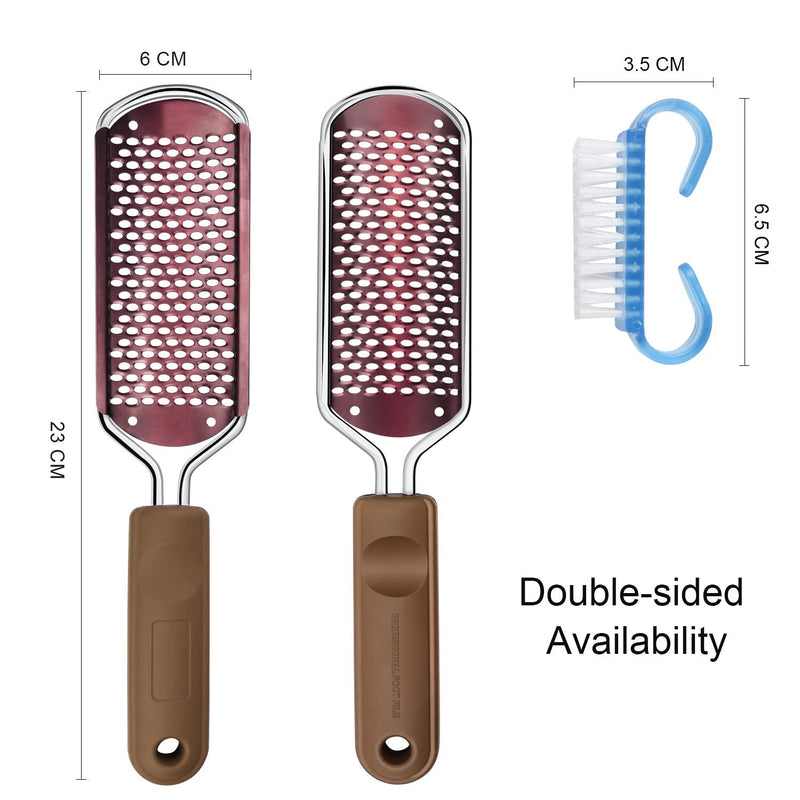 Pedicure Foot File Callus Remover - Large Foot Rasp Colossal Foot Scrubber Professional Stainless Steel Callus File for Wet and Dry Feet - BeesActive Australia