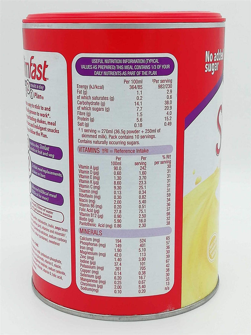 SlimFast High Protein Meal Replacement Shake Summer Banana 365g – Take Advantage of The Slim Fast Magic to Lose Weight, Feel Energised and in Control of Your Life - BeesActive Australia