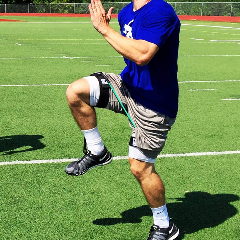 Kbands | Speed and Strength Leg Resistance Bands | Includes Speed 101 and Agility FX Digital Training Programs - Sizes for Youth, Intermediate, and Advanced Athletes Blue, Green, Red, Orange - BeesActive Australia