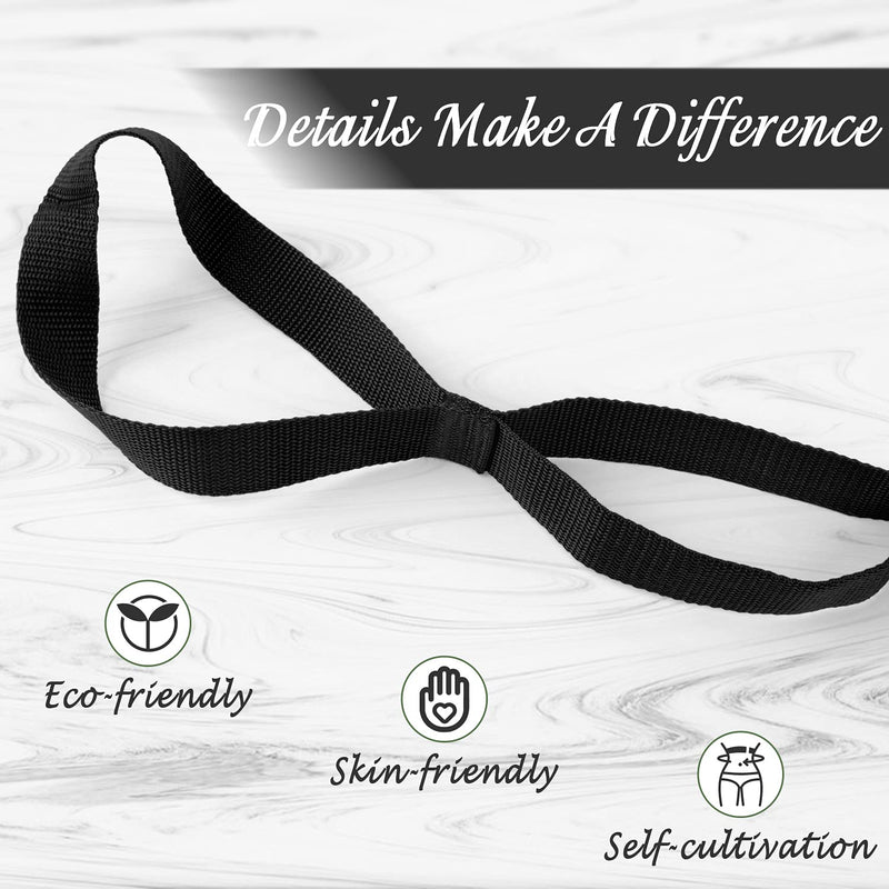 Scotamalone Yoga Strap Stretching Strap Physical Therapy Equipment Stretch Band Rehab Multi-Loop Strap Nonelastic Exercise Strap with Exercise Book for Pilates, Dance and Gymnastics - BeesActive Australia