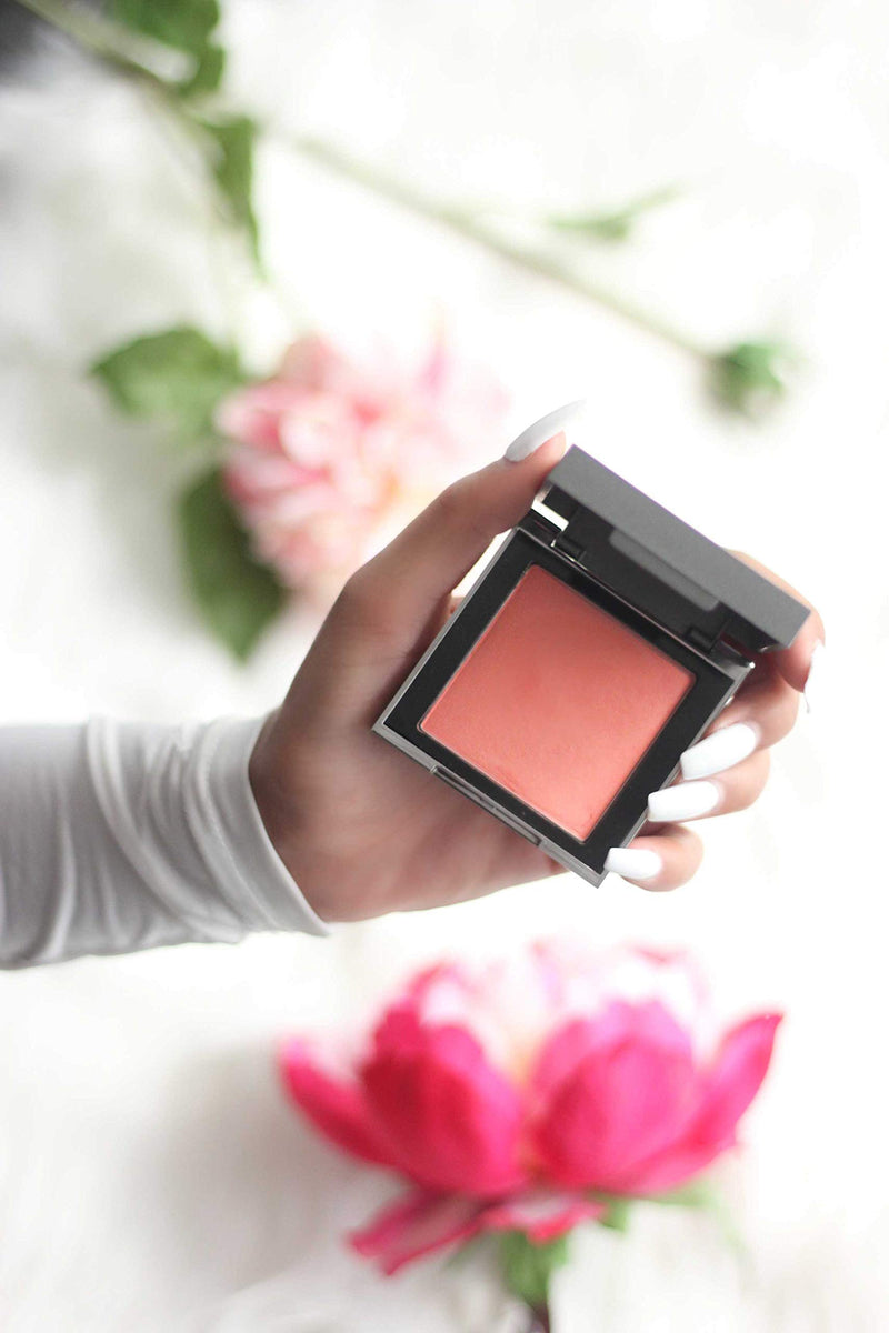 VASANTI Bloom Mineral Blush (Dahlia - Warm Pink) - Soft Blendable Powder Cheek Blush, Longwearing, High Pigmented, Instantly Makes You Look Fresh and Young - Face Blush for All Skintones Dahlia - Warm Pink - BeesActive Australia