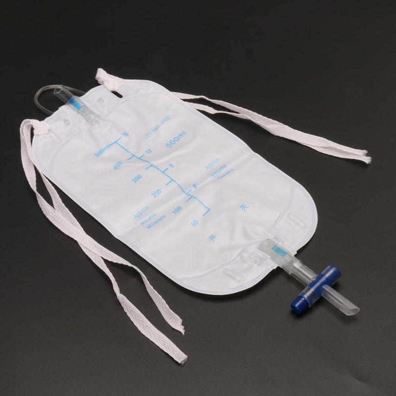 5X Urinary Incontinence Complete Kit External Catheters Leg Night Drainage Bag with Kink Free Connection(500ml) - BeesActive Australia